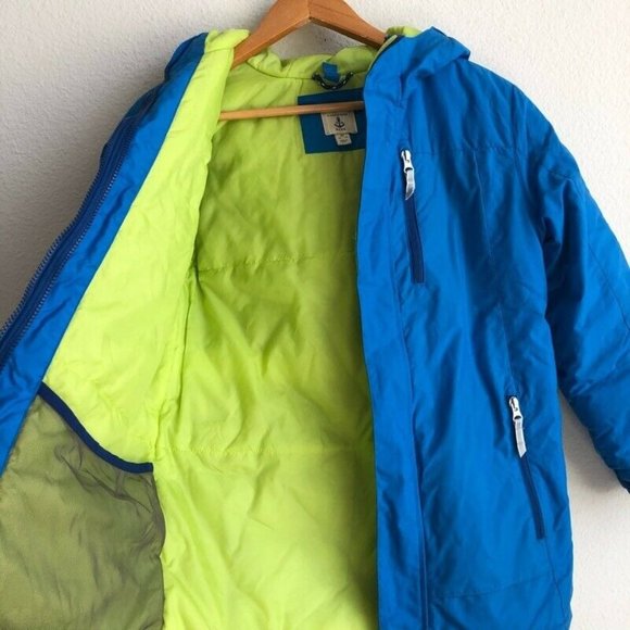 Lands End Jacket Hooded Blue Removable Liner M - Picture 4 of 12